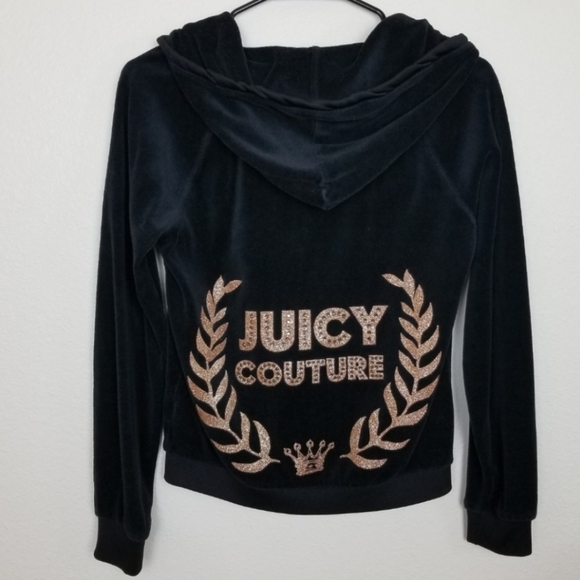 Juicy Couture Tops - Juicy couture| black and rose gold sweatshirt